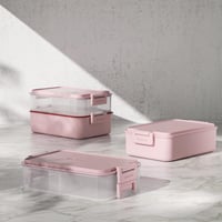 linoroso 3 Rekeszes Ebéddoboz Felnőtteknek, Bento Box Szószos Tartóval, Mikrózható és Mosogatógépben Mosható 6