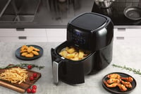 Friteuză cu aer cald Linsar 5.5L - Airfryer cu ecran tactil, temporizator și funcție de menținere la cald - 1400W 2
