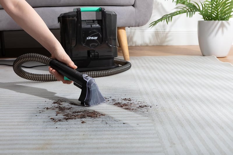 Linsar Kárpittisztító Gép Szívó Permetezős Kanapé Autó Lépcső Szőnyeg Tisztítás 400W