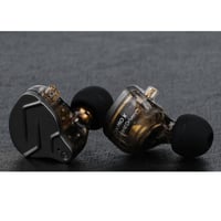 LINSOUL KZ ZSN PRO X duálne slúchadlá 1BA+1DD HiFi do uší bez mikrofónu, s vymeniteľným 2-pinovým káblom, panel zo zinkovej zliatiny, čierne 6