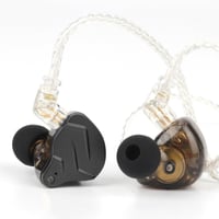 LINSOUL KZ ZSN PRO X duálne slúchadlá 1BA+1DD HiFi do uší bez mikrofónu, s vymeniteľným 2-pinovým káblom, panel zo zinkovej zliatiny, čierne 2