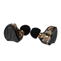 LINSOUL KZ ZSN PRO X duálne slúchadlá 1BA+1DD HiFi do uší bez mikrofónu, s vymeniteľným 2-pinovým káblom, panel zo zinkovej zliatiny, čierne 3