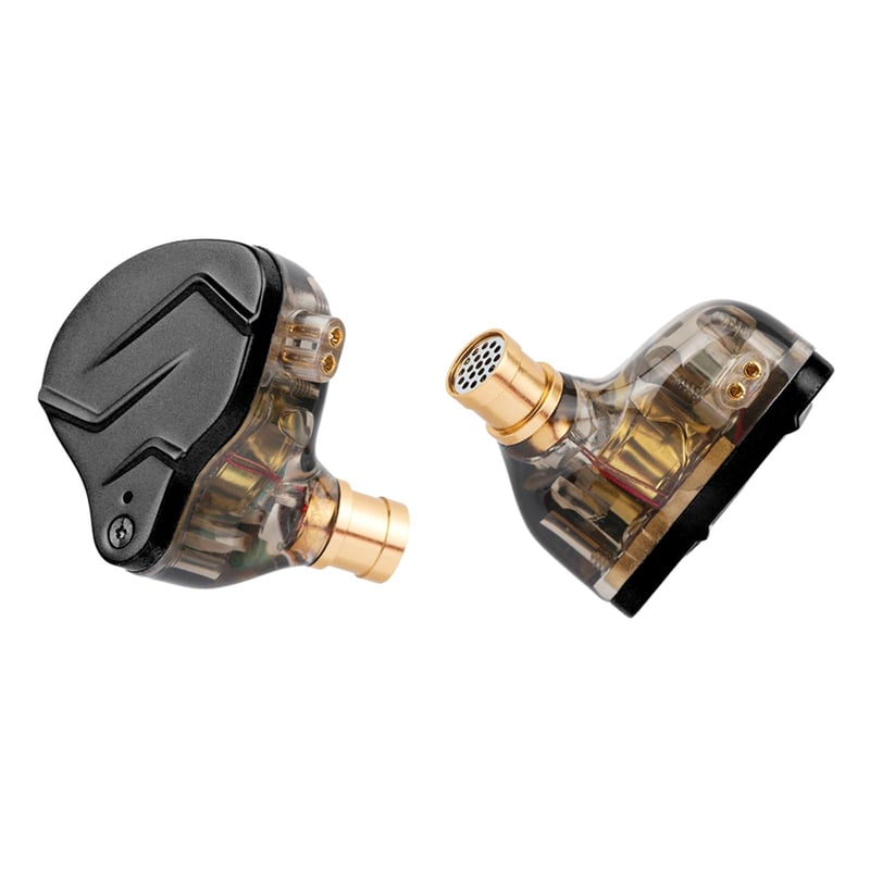 LINSOUL KZ ZSN PRO X duálne slúchadlá 1BA+1DD HiFi do uší bez mikrofónu, s vymeniteľným 2-pinovým káblom, panel zo zinkovej zliatiny, čierne