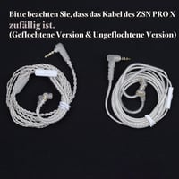 LINSOUL KZ ZSN PRO X duálne slúchadlá 1BA+1DD HiFi do uší bez mikrofónu, s vymeniteľným 2-pinovým káblom, panel zo zinkovej zliatiny, čierne 10