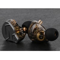 LINSOUL KZ ZSN PRO X duálne slúchadlá 1BA+1DD HiFi do uší bez mikrofónu, s vymeniteľným 2-pinovým káblom, panel zo zinkovej zliatiny, čierne 7