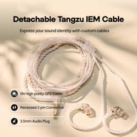 LINSOUL TANGZU Wan'er S.G HiFi slúchadlá, 10mm dynamický menič, PET membrána, zelené, s mikrofónom, odpojiteľný 2-pinový OFC kábel, pre audiofilov, DJ 6