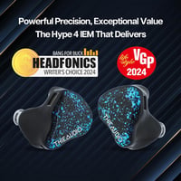 Linsoul THIEAUDIO Hype 4 HiFi IEM fülhallgató 2DD+4BA, ezüstözött OCC kábel 2