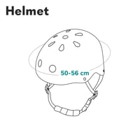 Detská cyklistická prilba Lionelo, nastaviteľný obvod hlavy 50–56 cm, s remienkom pod bradu, veľkosť S, pre dievčatá aj chlapcov 8