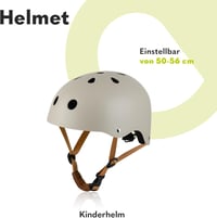 LIONELO Gyerek Sisak 50-56 cm Állítható Fejvédelem Lányoknak Fiúknak - beige 2