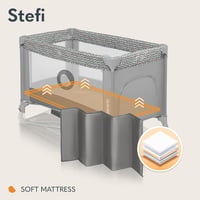 Lionelo STEFI 2in1 utazó járulék és babaágy 0-36 kg-ig oldalsó bejárattal 3