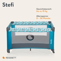 Pătuț pliant și țarc Lionelo Stefi de la naștere până la 15 kg, sistem de siguranță LockGuard, intrare laterală, blocare roți, pliabil, geantă de transport 2
