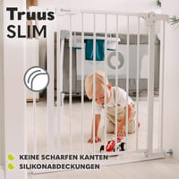 Lionelo Truus Slim Bezpečnostná zábrana na schodisko bez vŕtania 75-105 cm Black Onyx Detská zábrana na schody 7