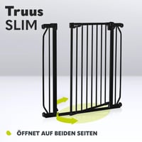 Lionelo Truus Slim Bezpečnostná zábrana na schodisko bez vŕtania 75-105 cm Black Onyx Detská zábrana na schody 5