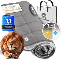 Lionsnooze 7kg Súlyozott Terápiás Takaró 135x200cm Bambusz Hypoallergén Üveggyöngy 1