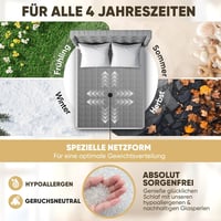 Lionsnooze 7kg Súlyozott Terápiás Takaró 135x200cm Bambusz Hypoallergén Üveggyöngy 5