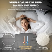 Lionsnooze 7kg Súlyozott Terápiás Takaró 135x200cm Bambusz Hypoallergén Üveggyöngy 2