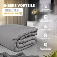 Lionsnooze 7kg Súlyozott Terápiás Takaró 135x200cm Bambusz Hypoallergén Üveggyöngy 6