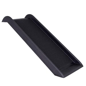 lionto Sklopiva auto rampa za pse 100x38 cm, crna, s protukliznom površinom, nosivosti 90 kg