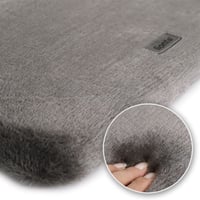 lionto plišana viseća ležaljka za mačke za prozor, 35x50 cm, tamnosiva, ležaljka za mačke s nosivošću do 15 kg za montiranje na prozor 4