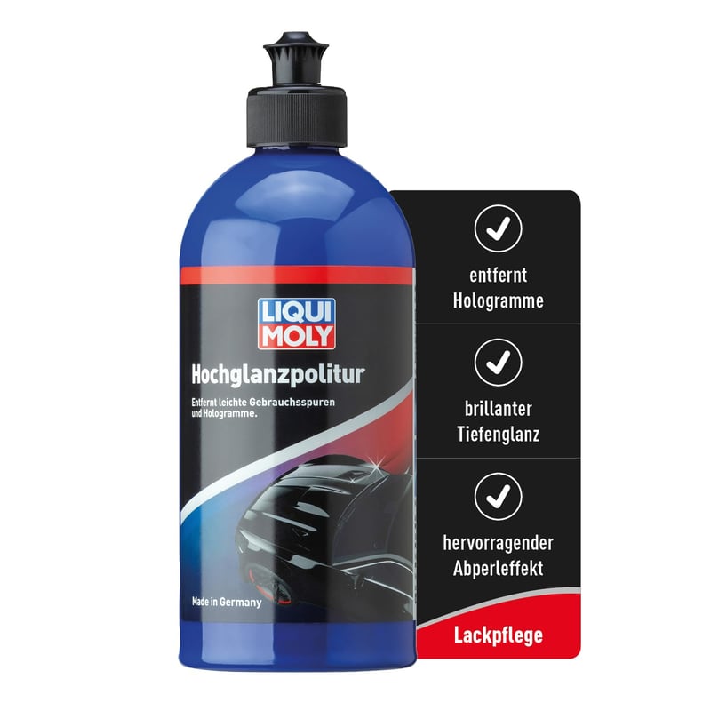 Leštiaca pasta na autolaky Liqui Moly Hochglanzpolitur na odstránenie hologramov – 500 ml