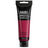 Akrylová farba Liquitex Basics 8870010, Quinacridone Magenta, 118 ml, monopigmentovaná umelecká farba, stredná viskozita, svetlostála, archívna kvalita 1