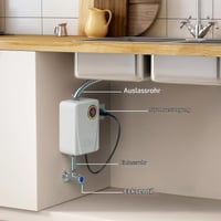 LIROPAU Elektronický prietokový ohrievač vody do kuchyne, 220V 3500W, elektrický ohrievač teplej vody s okamžitým ohrevom 6
