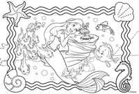 Liscianigiochi Disney Ariel puzzle, 250 dielikov – Vyfarbiteľné scény, veľký formát, od 7 rokov 3