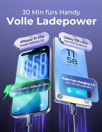 LISEN 240W USB-C Kábel 2m Szett (2db) iPhone 17/16/15 Pro Max, MacBook, iPad, Samsung Galaxy S25/S24 Gyorstöltő PD3.1 Kompatibilis Töltőkábe 4
