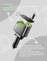 Adaptor auto de încărcare rapidă LISEN 84W cu USB-C retractabil pentru iPhone și Android, încărcător auto 8