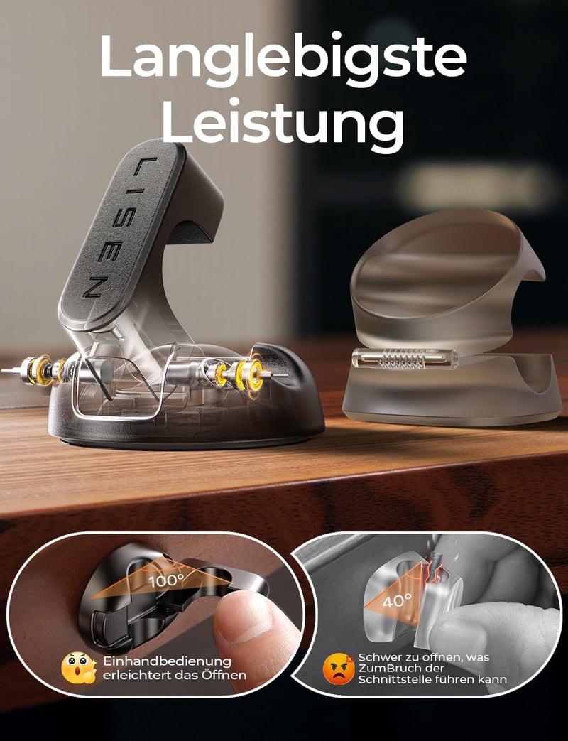 LISEN Mágneses Kábelrendező Szett 8db - Asztali Kábeltartó Klipszek 4 Extra Tapadófelülettel, Falra, HDMI, USB Kábelekhez
