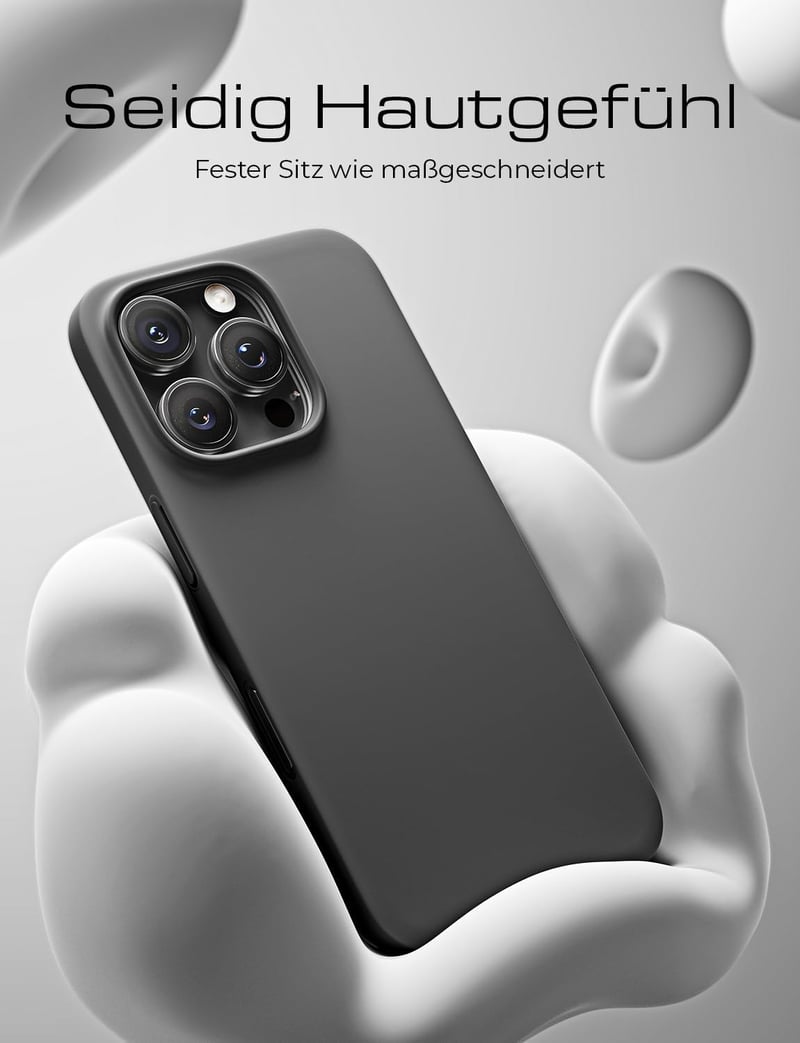 LISEN Ultra Vékony iPhone 16 Pro Max Tok MagSafe Kompatibilis - Karcolásálló, Ujjlenyomatmentes Matt Védőtok, Fekete