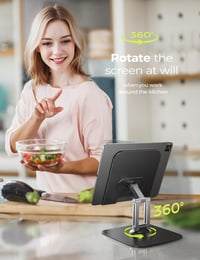 LISEN Univerzális Tablet Állvány iPad Pro Air és Samsung Készülékekhez - Állítható Asztali Telefontartó, Stabil Irodai Kiegészítő 5