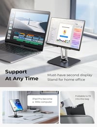 LISEN Univerzális Tablet Állvány iPad Pro Air és Samsung Készülékekhez - Állítható Asztali Telefontartó, Stabil Irodai Kiegészítő 4
