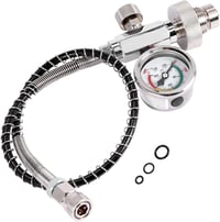 Liseng búvárpalack töltőadapter PCP légtöltő állomáshoz G5/8 DIN csatlakozó, 50 cm töltőtömlővel 1