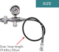 Liseng búvárpalack töltőadapter PCP légtöltő állomáshoz G5/8 DIN csatlakozó, 50 cm töltőtömlővel 7