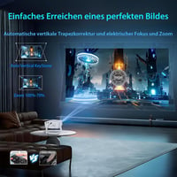 Lisowod 4K Full HD Mini Projektor WiFi Bluetooth 300 Hüvelyk Otthoni Mozi 5