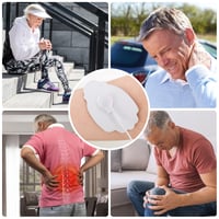 LiteTour Set 10 electrozi TENS mari - Paduri de schimb autoadezive 5,1x10,2 cm cu conector snap de 3,5 mm - Compatibile cu majoritatea aparatelor TENS și dispozitivelor de masaj 5