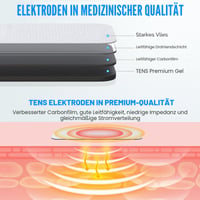 LiteTour Set 10 electrozi TENS mari - Paduri de schimb autoadezive 5,1x10,2 cm cu conector snap de 3,5 mm - Compatibile cu majoritatea aparatelor TENS și dispozitivelor de masaj 2