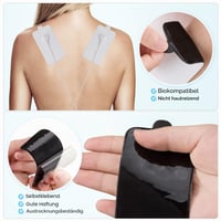 LiteTour Set 10 electrozi TENS mari - Paduri de schimb autoadezive 5,1x10,2 cm cu conector snap de 3,5 mm - Compatibile cu majoritatea aparatelor TENS și dispozitivelor de masaj 3