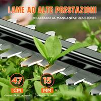 Litheli 20V 2az1-ben Teleszkópos Sövényvágó Elektromos Ágvágó Dönthető Fejjel - Telescopic with 2.0 Ah Battery 4
