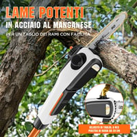 Litheli 20V 2az1-ben Teleszkópos Sövényvágó Elektromos Ágvágó Dönthető Fejjel - Telescopic with 2.0 Ah Battery 5