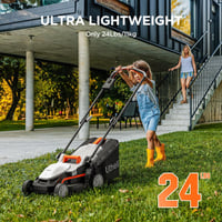 Mașină de tuns iarba cu acumulator Litheli U20 Handy+ 20V, lățime de tăiere 33 cm, 5 trepte de înălțime, cu acumulator 4.0Ah, utilizată 6