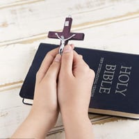 Lithyc, 2 bucăți Cruce din lemn cu Isus, decorațiune religioasă de perete, crucifix pentru perete, decorațiune de Paște pentru casă, decorațiune de perete pentru living, hol și birou 4