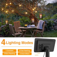 Litogo G40 Kültéri Napelemes Fényfüzér 8m 25+2 LED Izzóval - IP55 Vízálló, 4 Világítási Mód, Meleg Fehér 2700K - Kerti, Erkély, Esküvői Deko 5