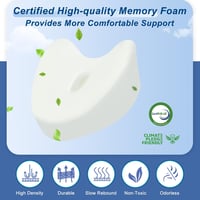 LITSPOT Memory Foam Hűsítő Térdpárna Oldalt Alvóknak - Ortopédiai Lábpárna Isiász, Derék, Csípő és Ízületi Fájdalom Enyhítésére, Fehér 8