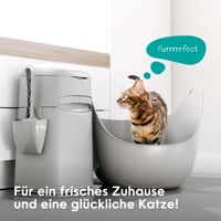 Litter Genie Platinum macska alom tároló vödör - fehér, rozsdamentes acél, Easy Roll szakítható zacskók, 1 db utántöltő 12 zacskóval és lapá 7