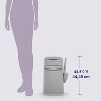 Litter Genie Platinum macska alom tároló vödör - fehér, rozsdamentes acél, Easy Roll szakítható zacskók, 1 db utántöltő 12 zacskóval és lapá 10