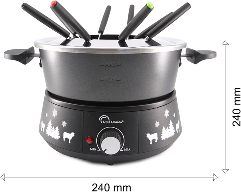 LITTLE BALANCE 8690 Aluminium Fondue Készülék Társaságihoz