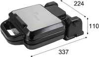 LITTLE BALANCE 8805 Forgó Gofrisütő Elektromos Belgaféle Wafflekészítő 1200W Fekete 3