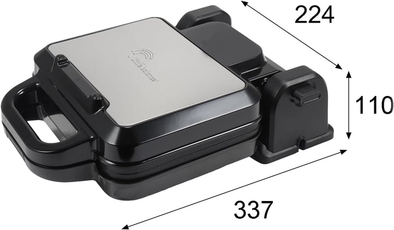 LITTLE BALANCE 8805 Forgó Gofrisütő Elektromos Belgaféle Wafflekészítő 1200W Fekete